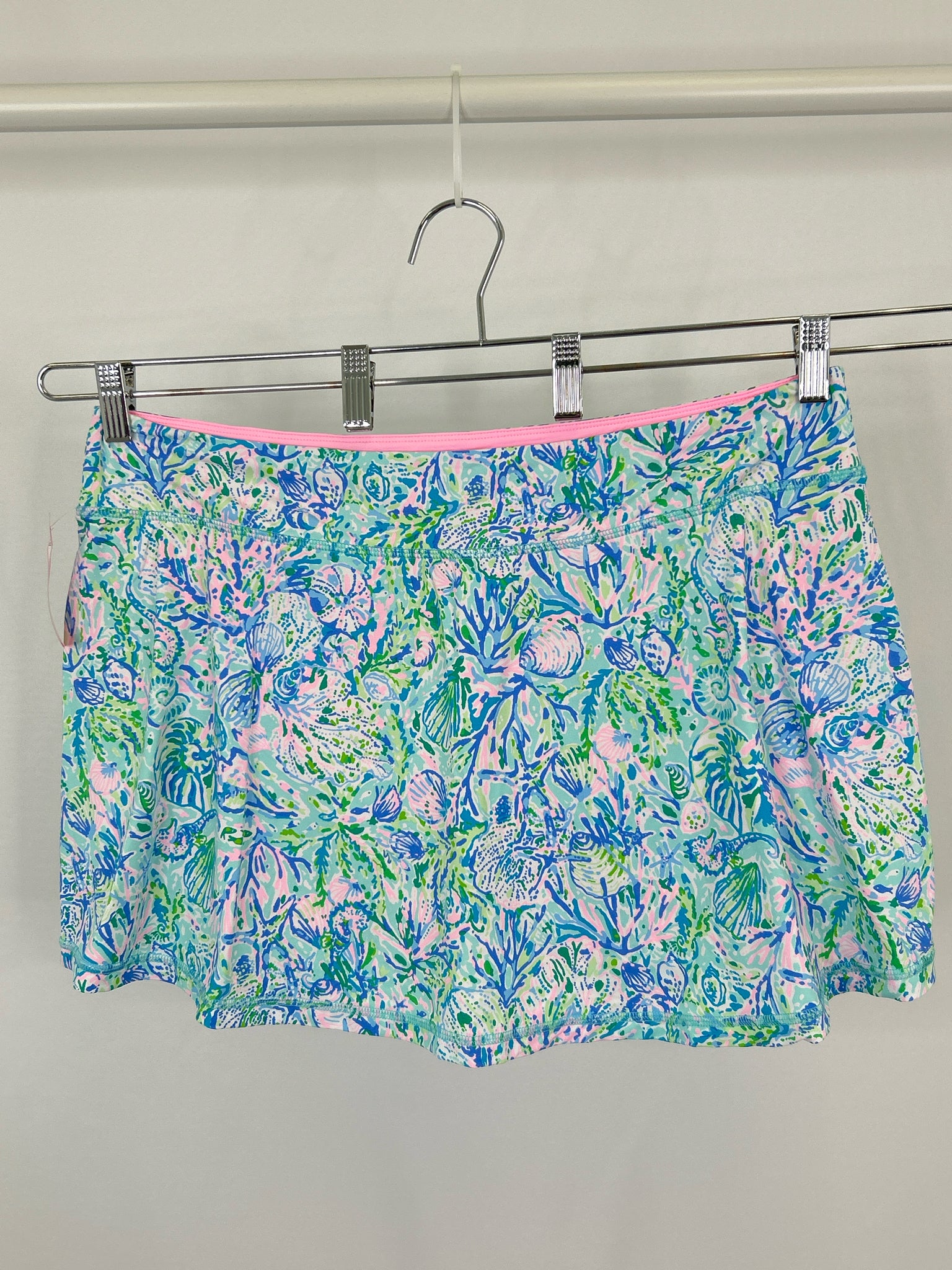 LILLY PULITZER Size XL Blue Print Women Skort