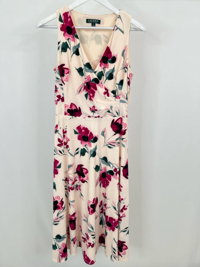 Lauren Ralph Lauren Size 6 Pink Print Women's Dress NWT