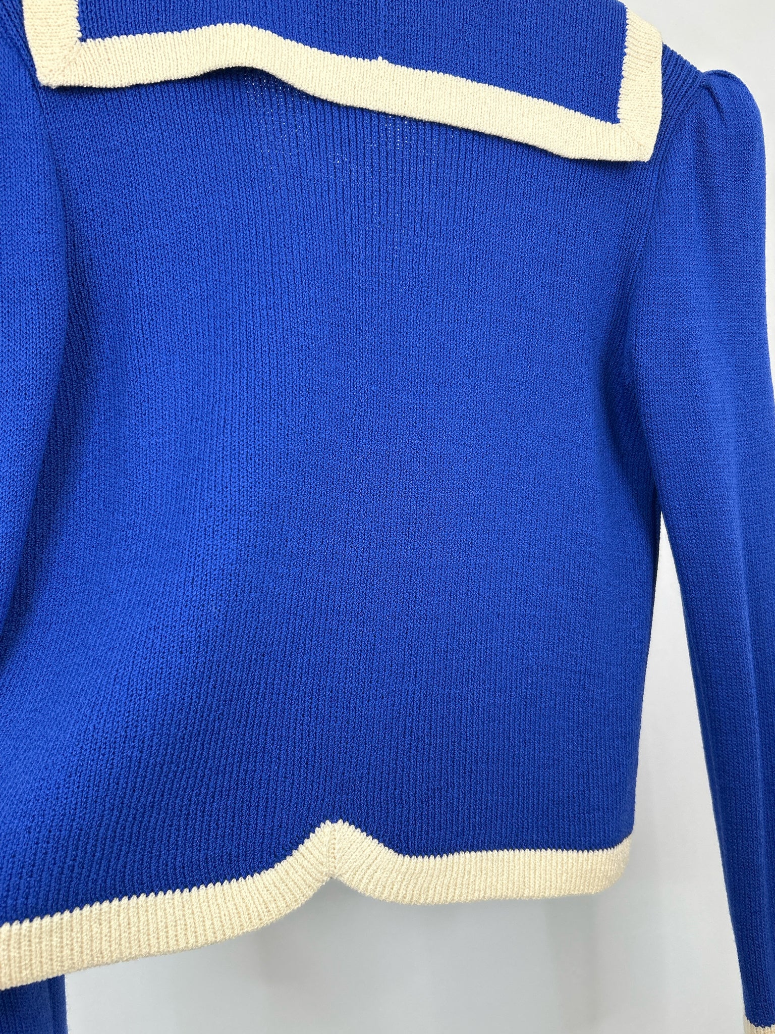 ST JOHN Size 10 Blue Women Jacket