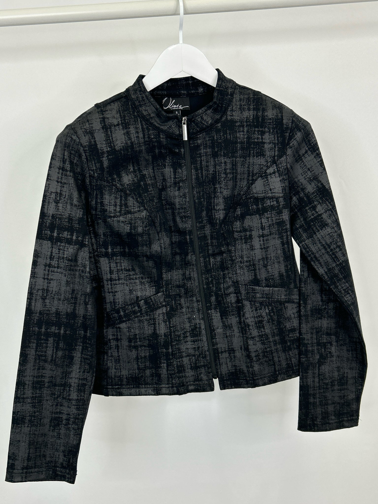 OLIVIA BY HABITAT CLOTHES Size S BLACK DENIM Women Jacket