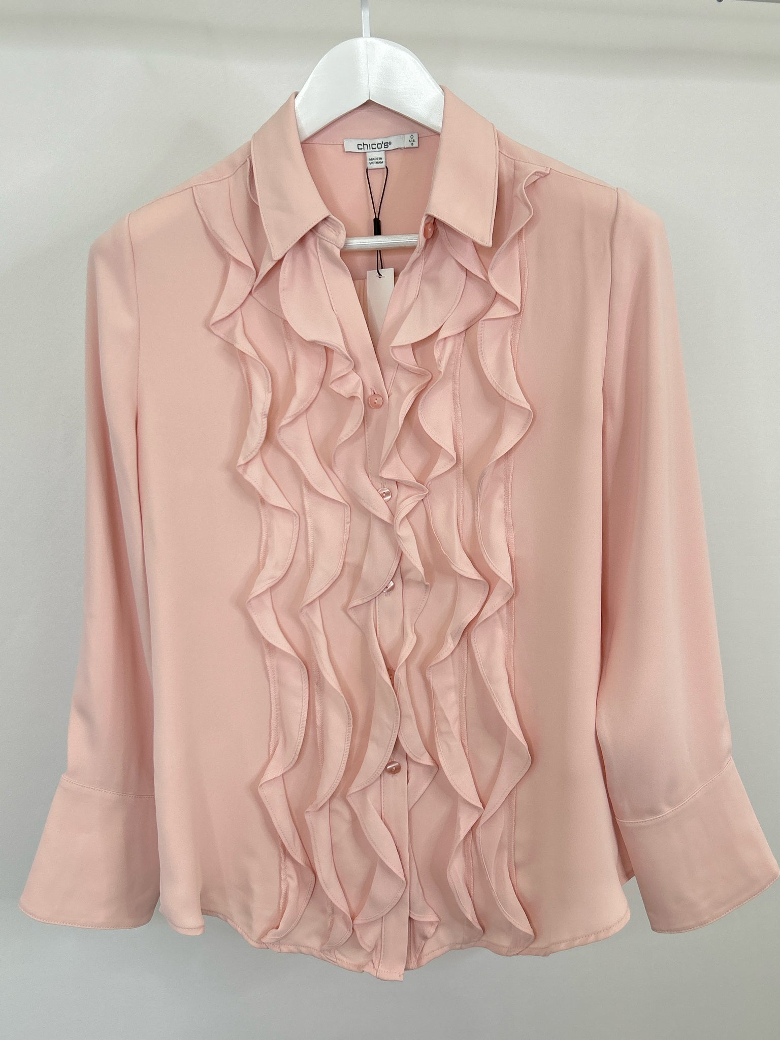 CHICO'S Size S BLUSH Women Blouse
