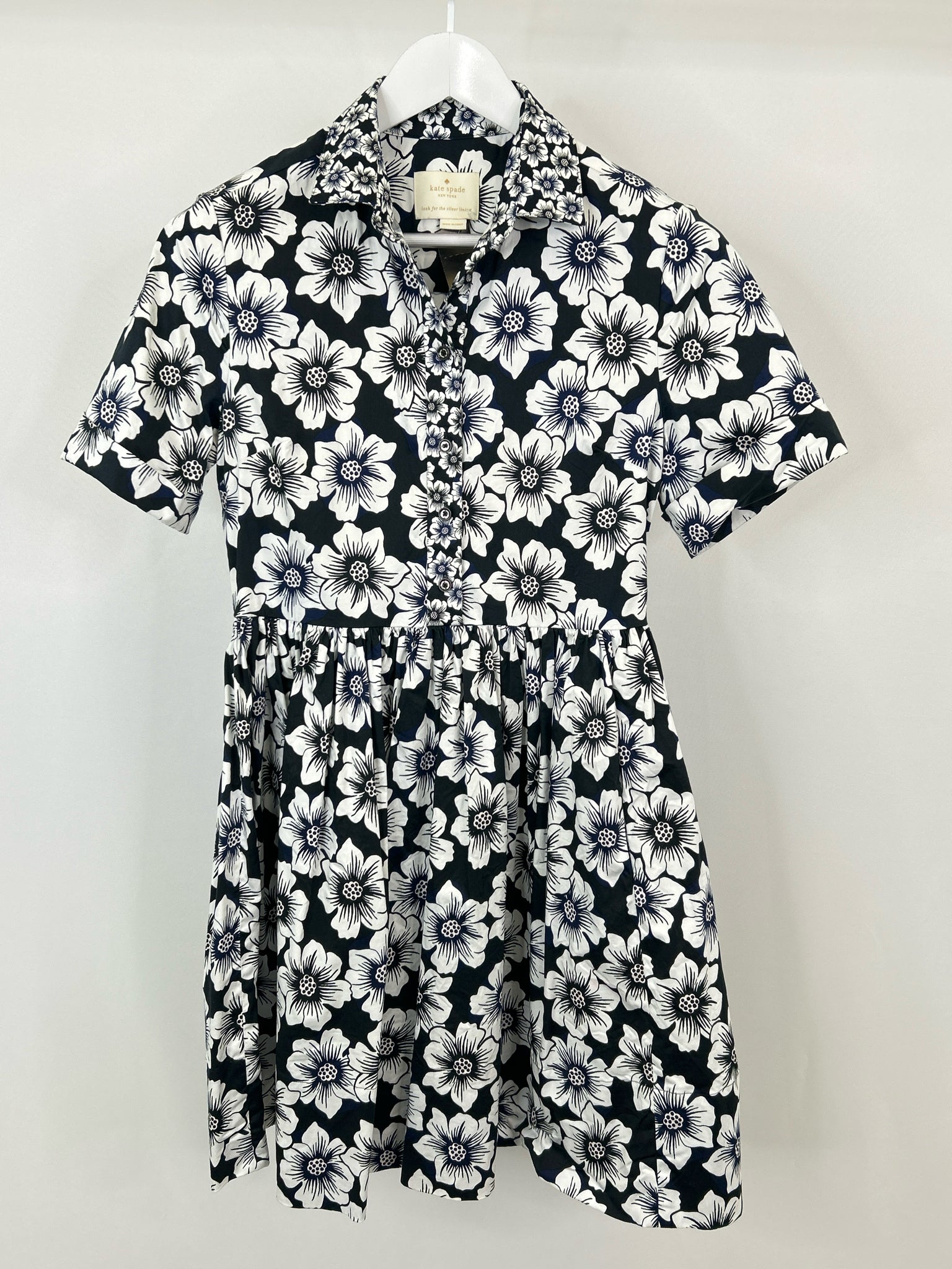 KATE SPADE Size S NAVY FLORAL Women Dress