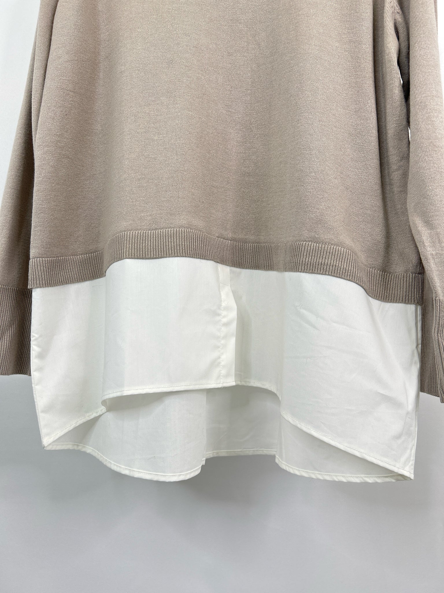 CHICO'S NWT Size 16 Mushroom Women Sweater