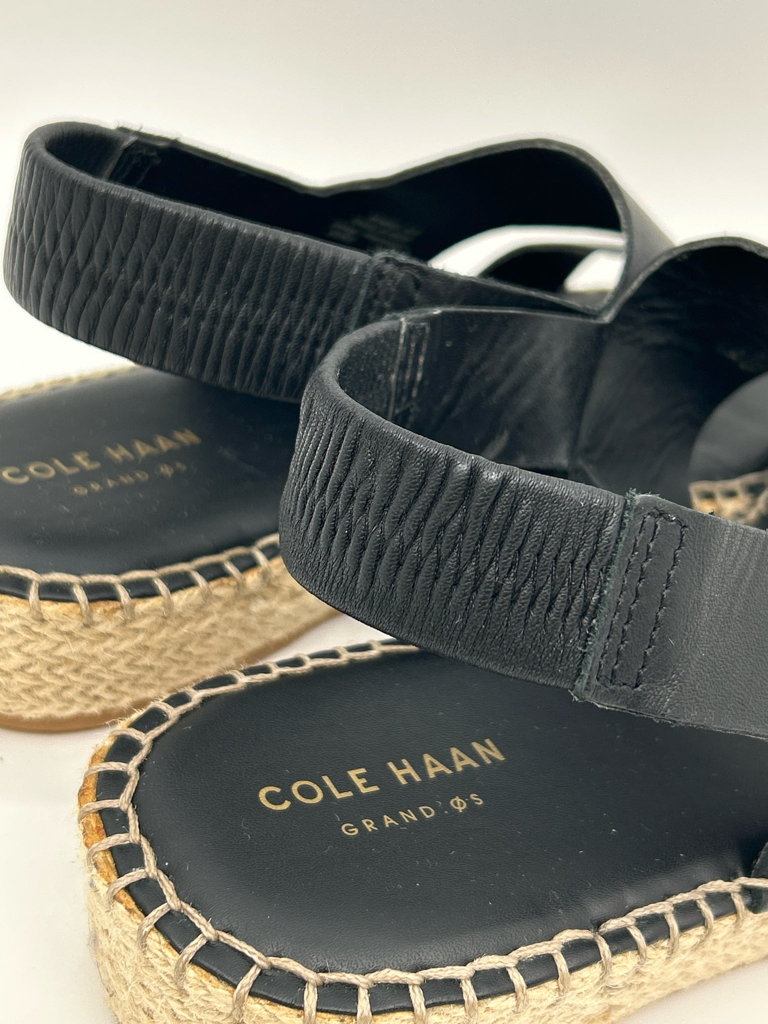 COLE HAAN Size 8B Black Women Sandal