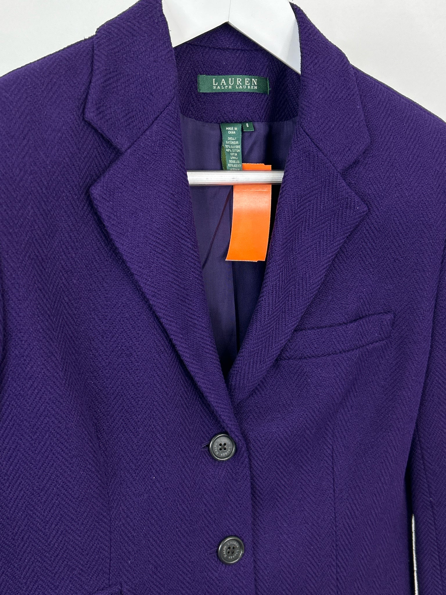 Lauren Ralph Lauren Size 6 Purple Women Blazer