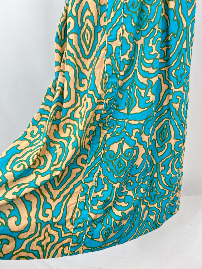 ANNA CATE Size XS TEAL AND BEIGE Dress