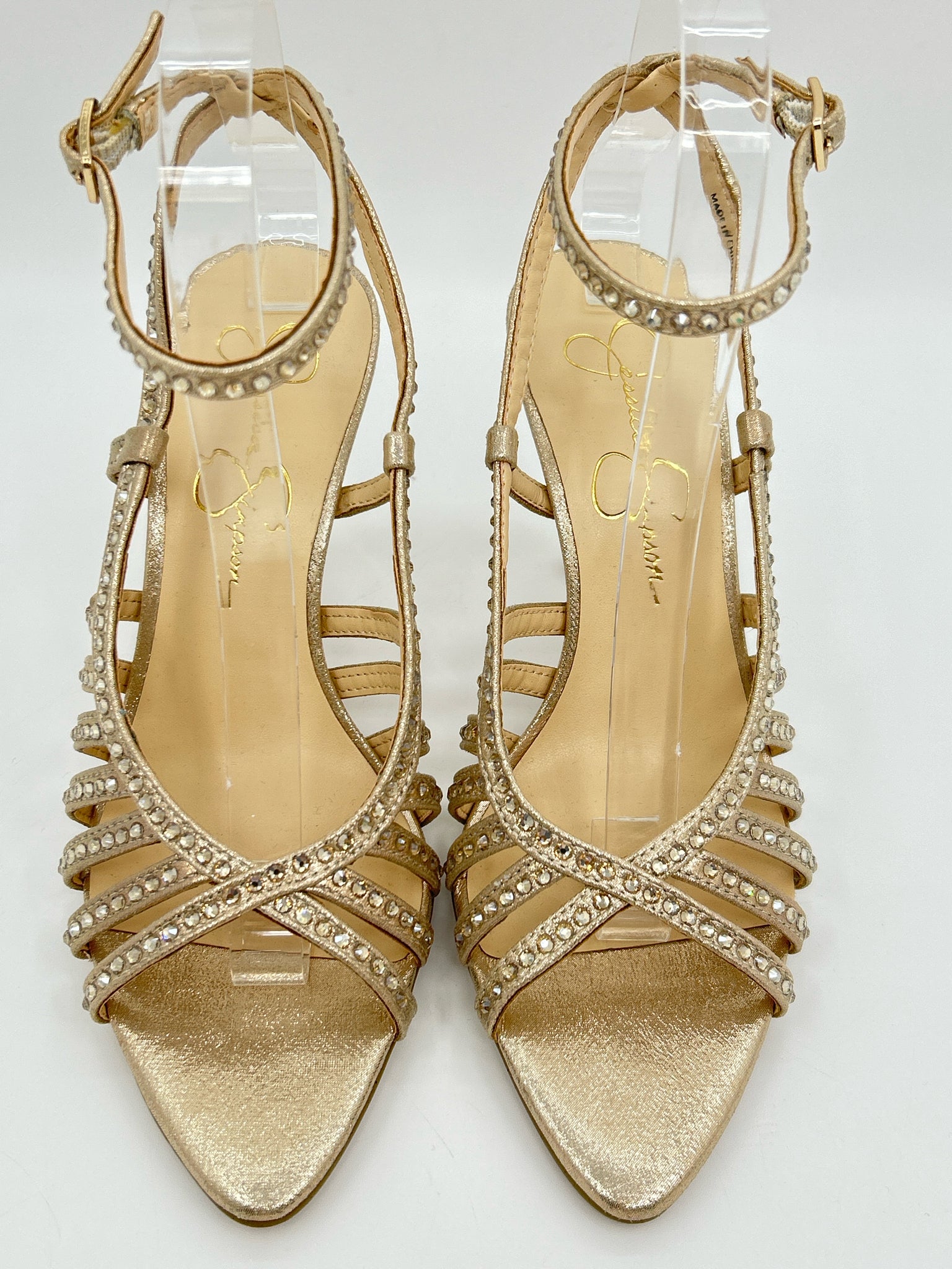 JESSICA SIMPSON Size 7M gold metallic Women's Sandal