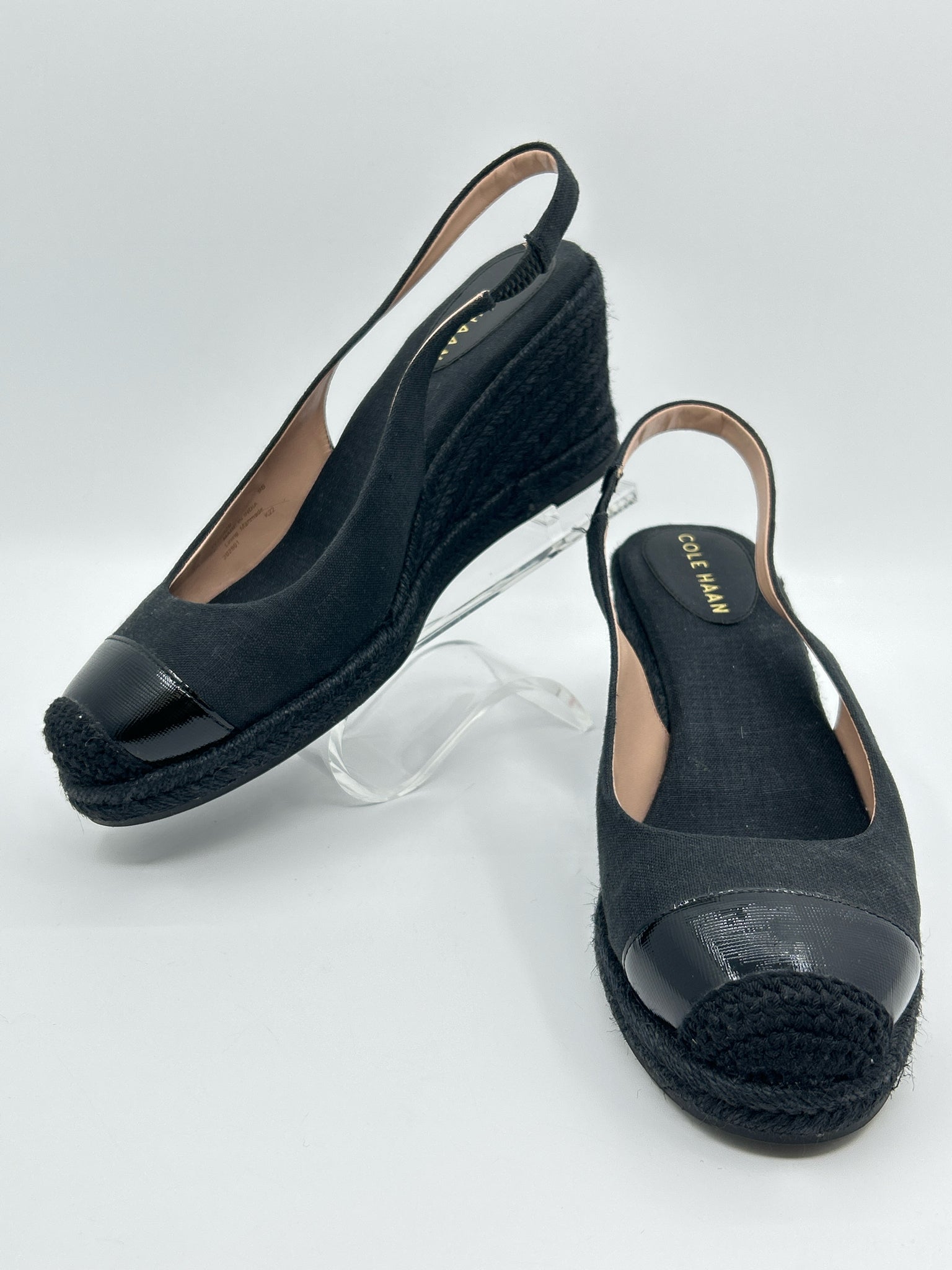 COLE HAAN Size 9B Black Women Sandal