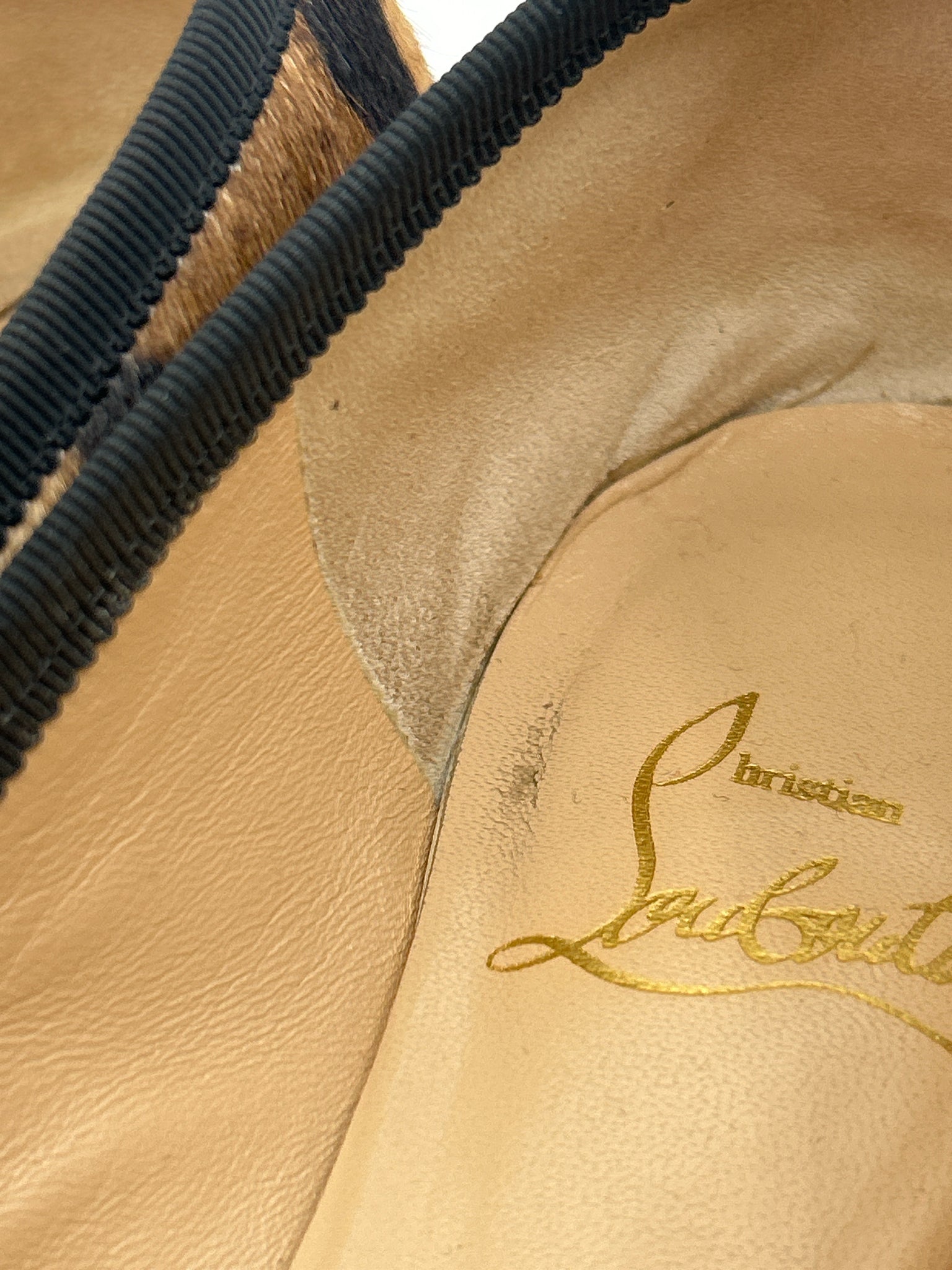 CHRISTIAN LOUBOUTIN Size 37 Animal Print Women Flats