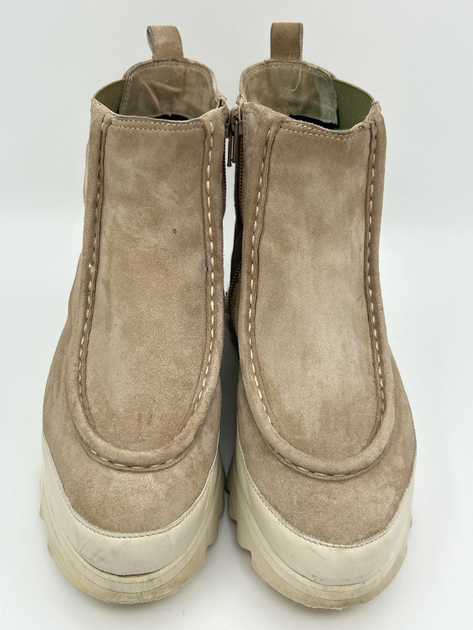 SOFTWAVES Size 39 Taupe Women Booties