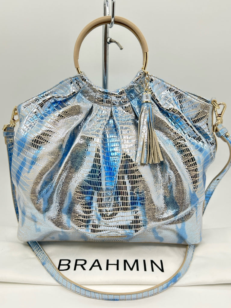 BRAHMIN NWT Blue and Silver Women's Purse
