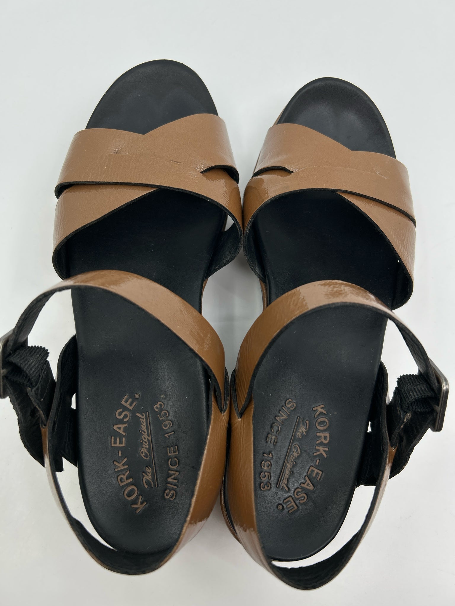 KORK EASE Size 9 Black & Brown Women Sandal
