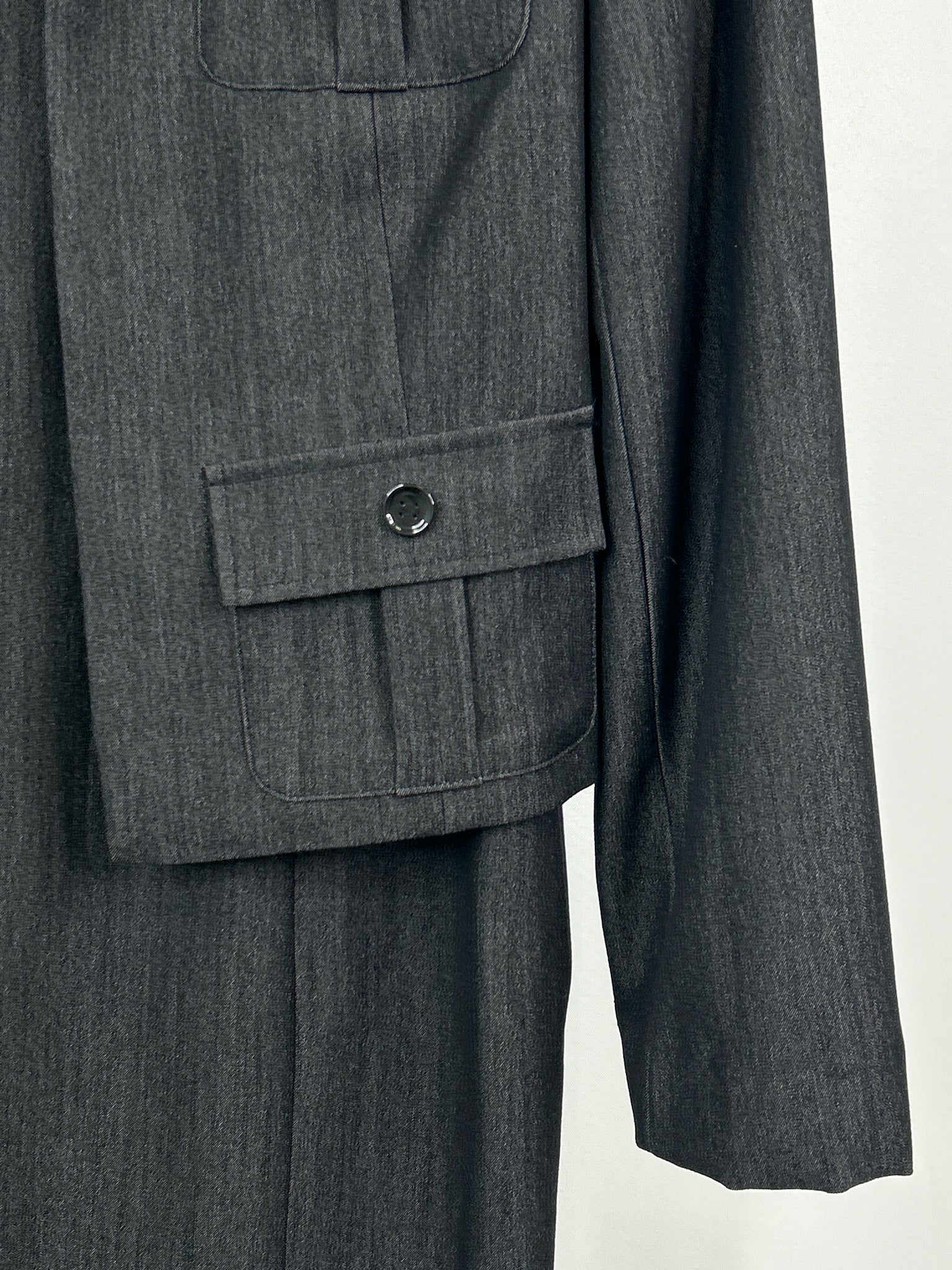 ELLEN TRACY Size 12 Grey Women 2-Piece w/dress