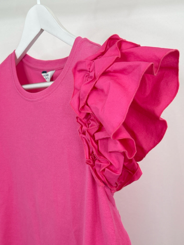 CROWN & IVY Size XXL Pink Top NWT