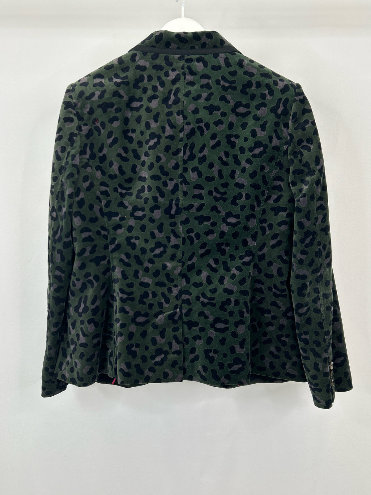 BODEN Size 14R Green Print Women Blazer