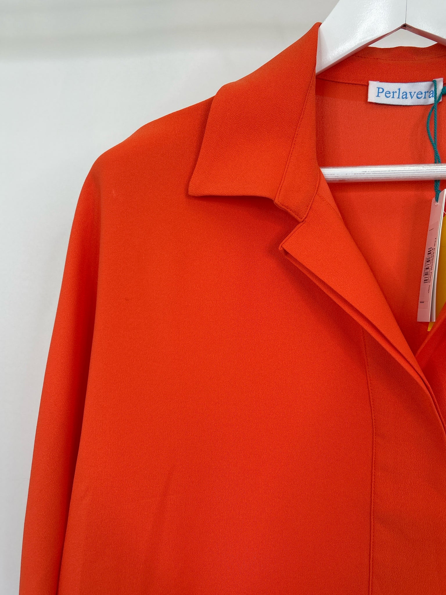 Perlavera Size OSFM Orange Women Shirt