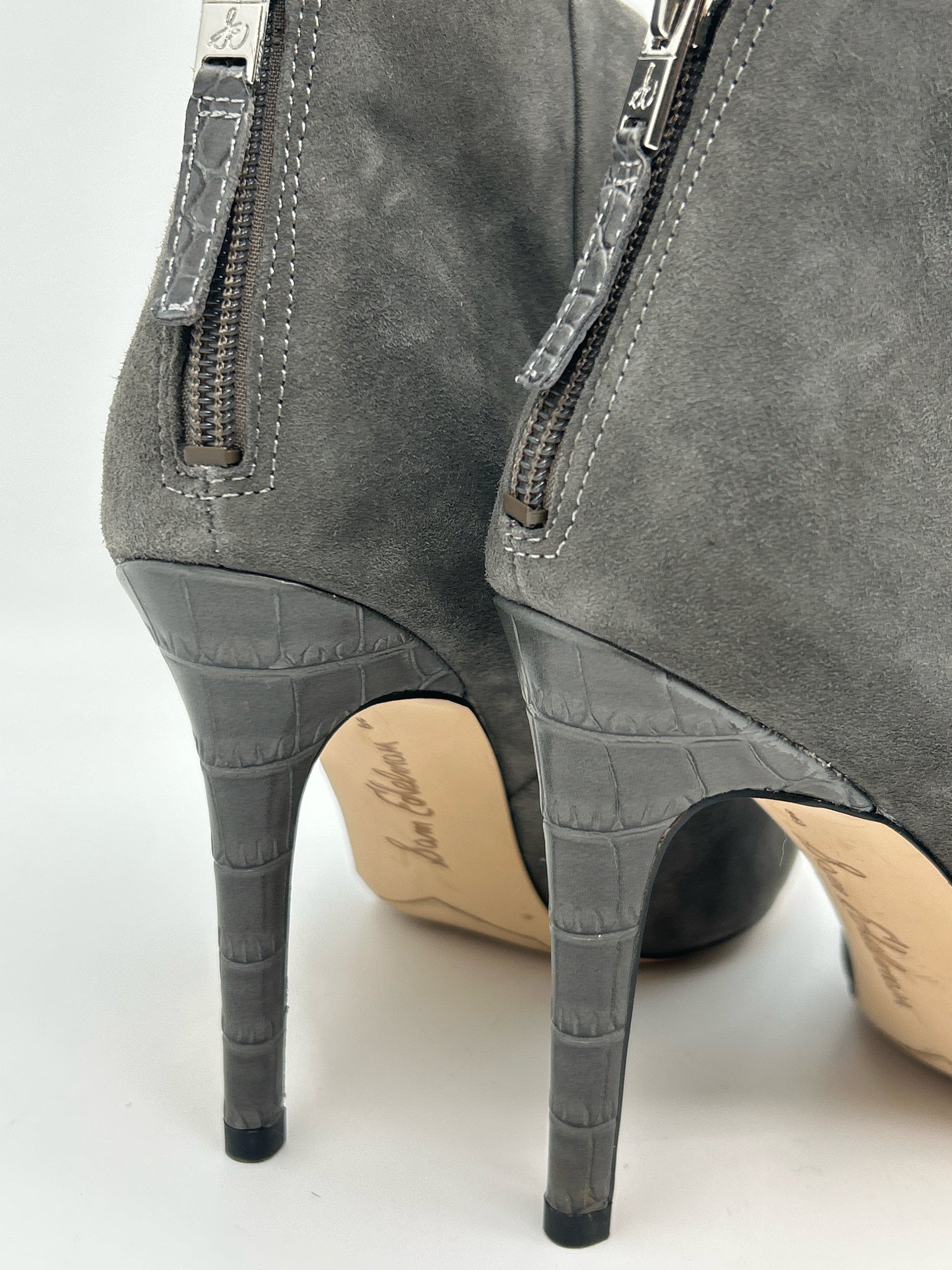 SAM EDELMAN Size 8M Gray Women Booties