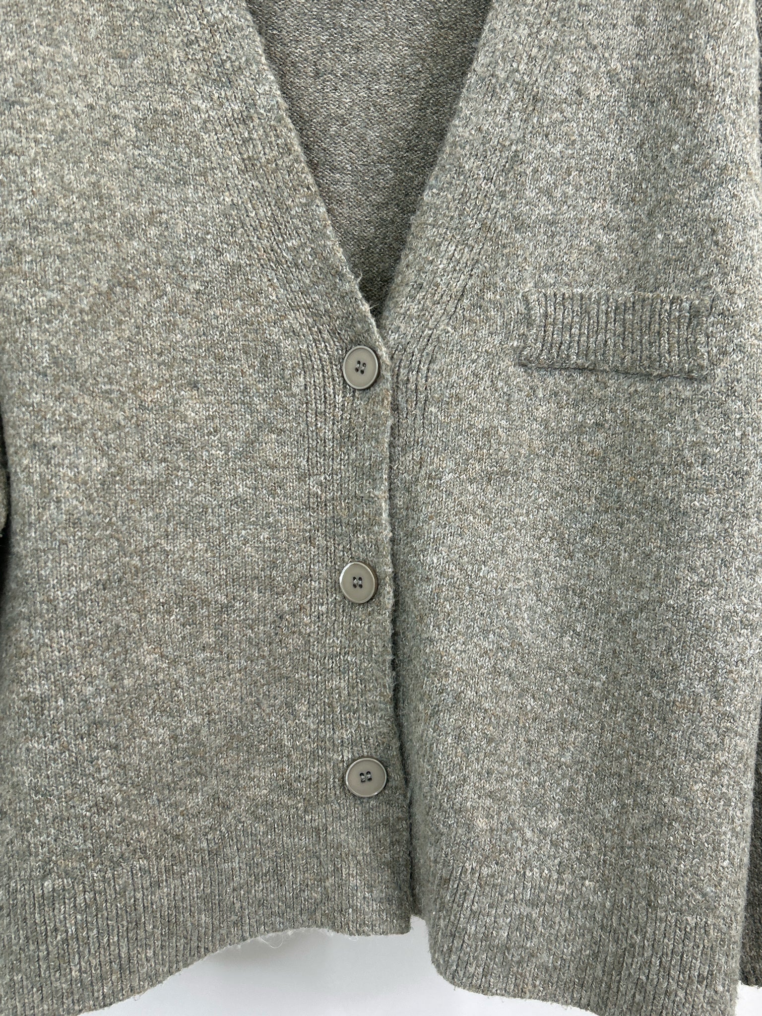 NEUFLORA Size M Gray Women Cardigan