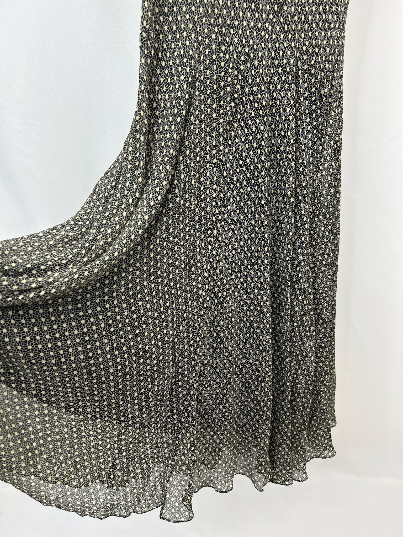 JONES NEW YORK Size 12 Black Print Women Dress