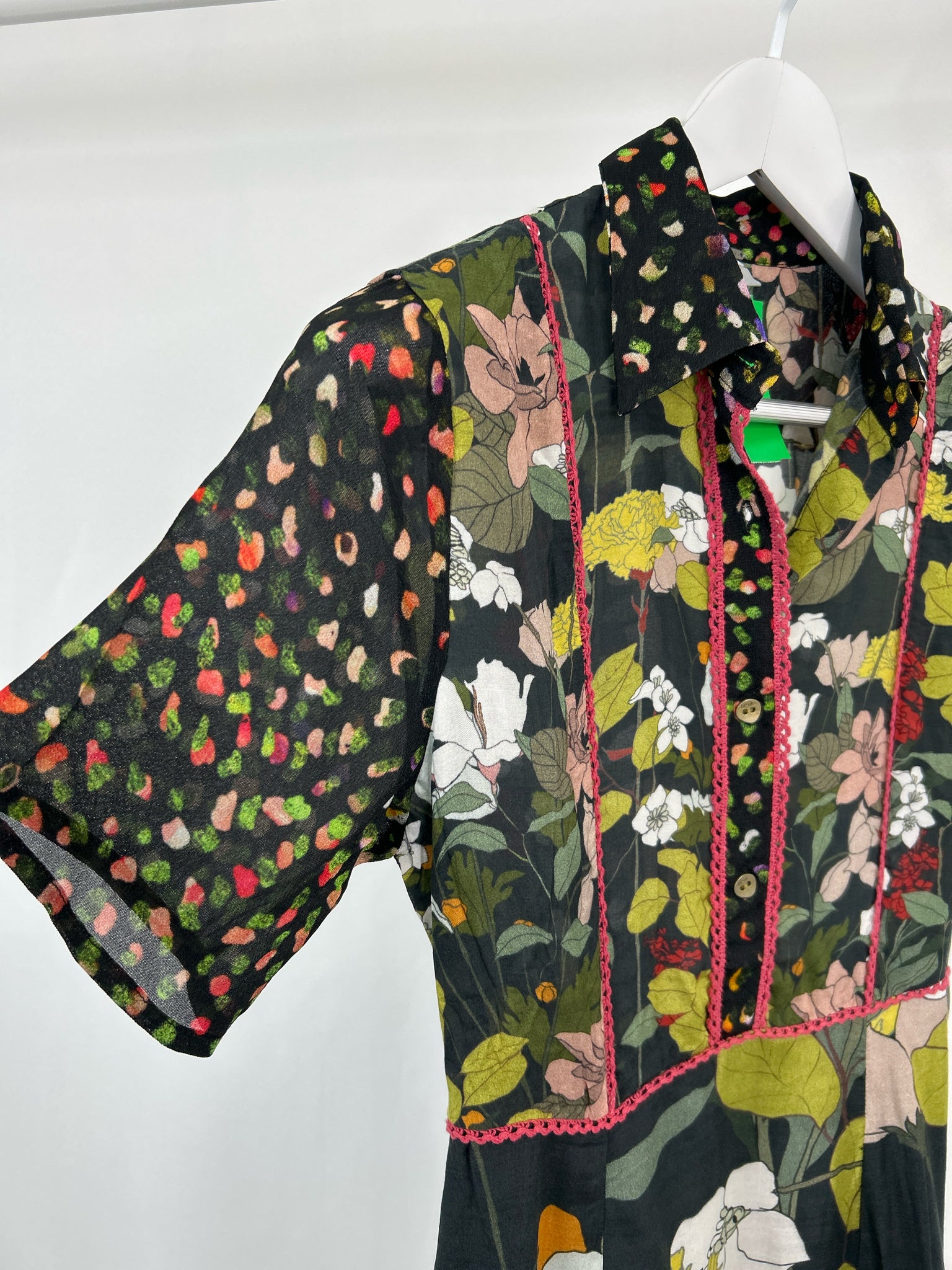 BL^NK LONDON Size S Black Floral Women Dress