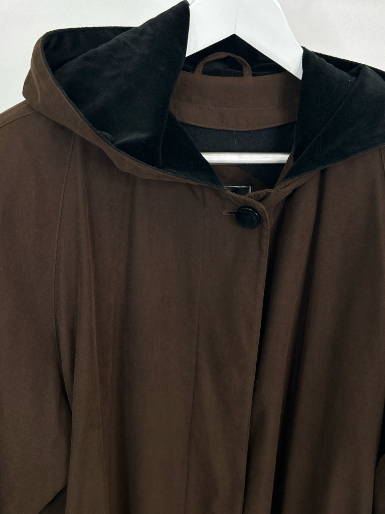 GALLERY Women Size 14 Brown Raincoat