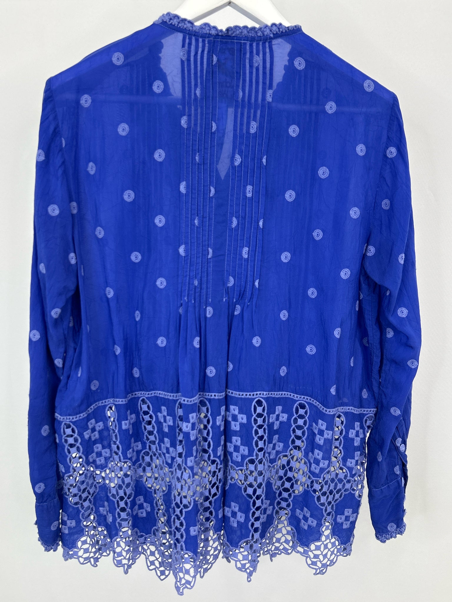 JOHNNY WAS Size M Blue Women Top