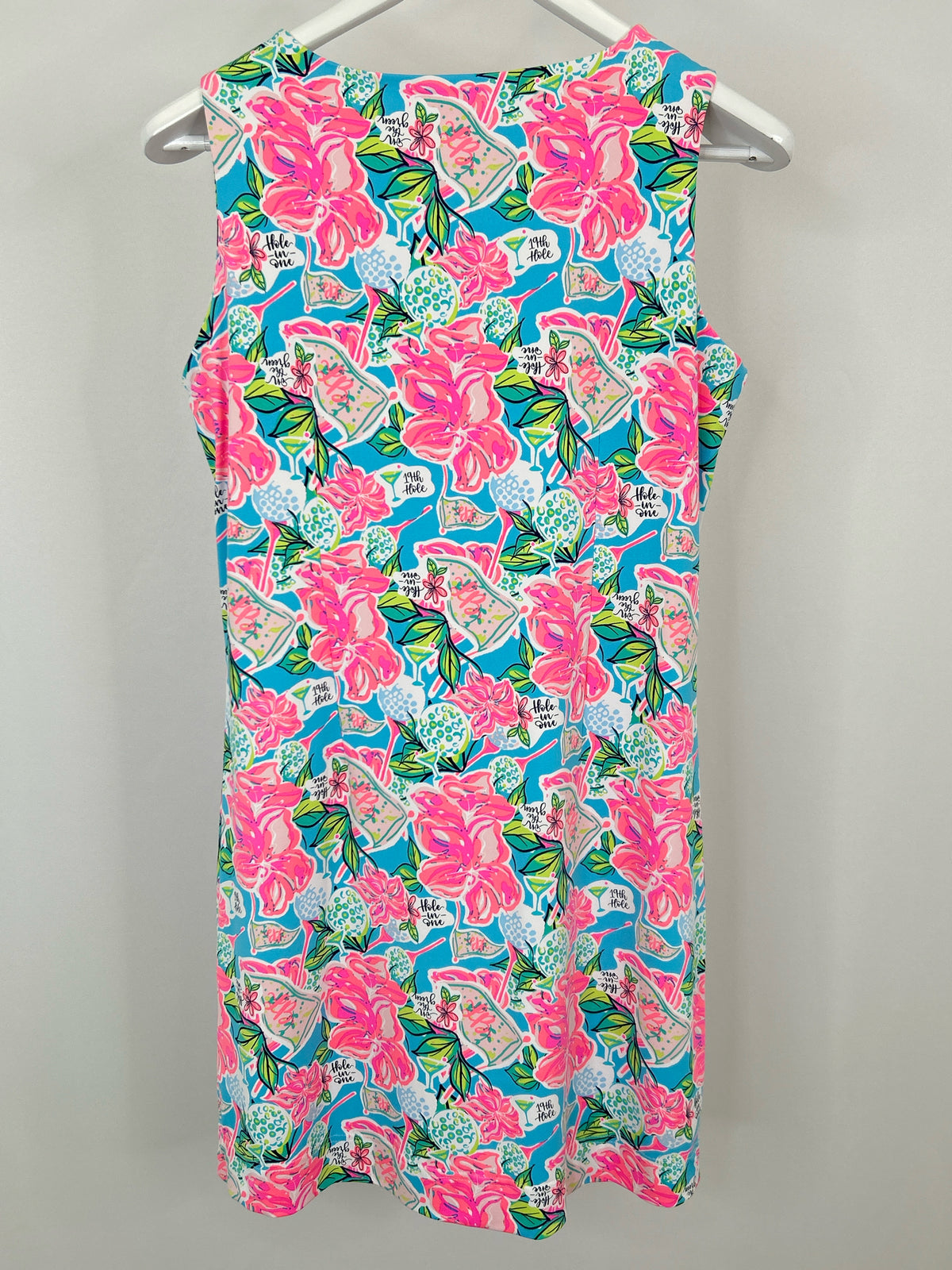 LULU-B Size M Pink Print Women Dress