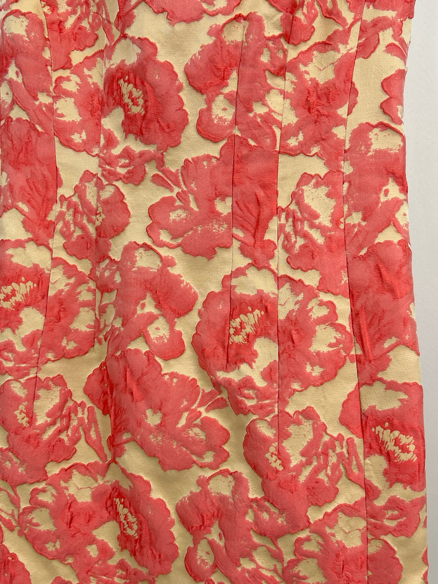 LAFAYETTE 148 Size 10 Cream and Pink Women Dress