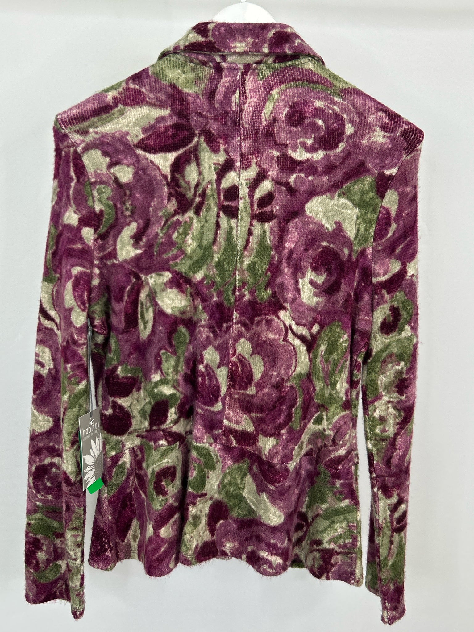HABITAT Size S Plum Floral Women Jacket