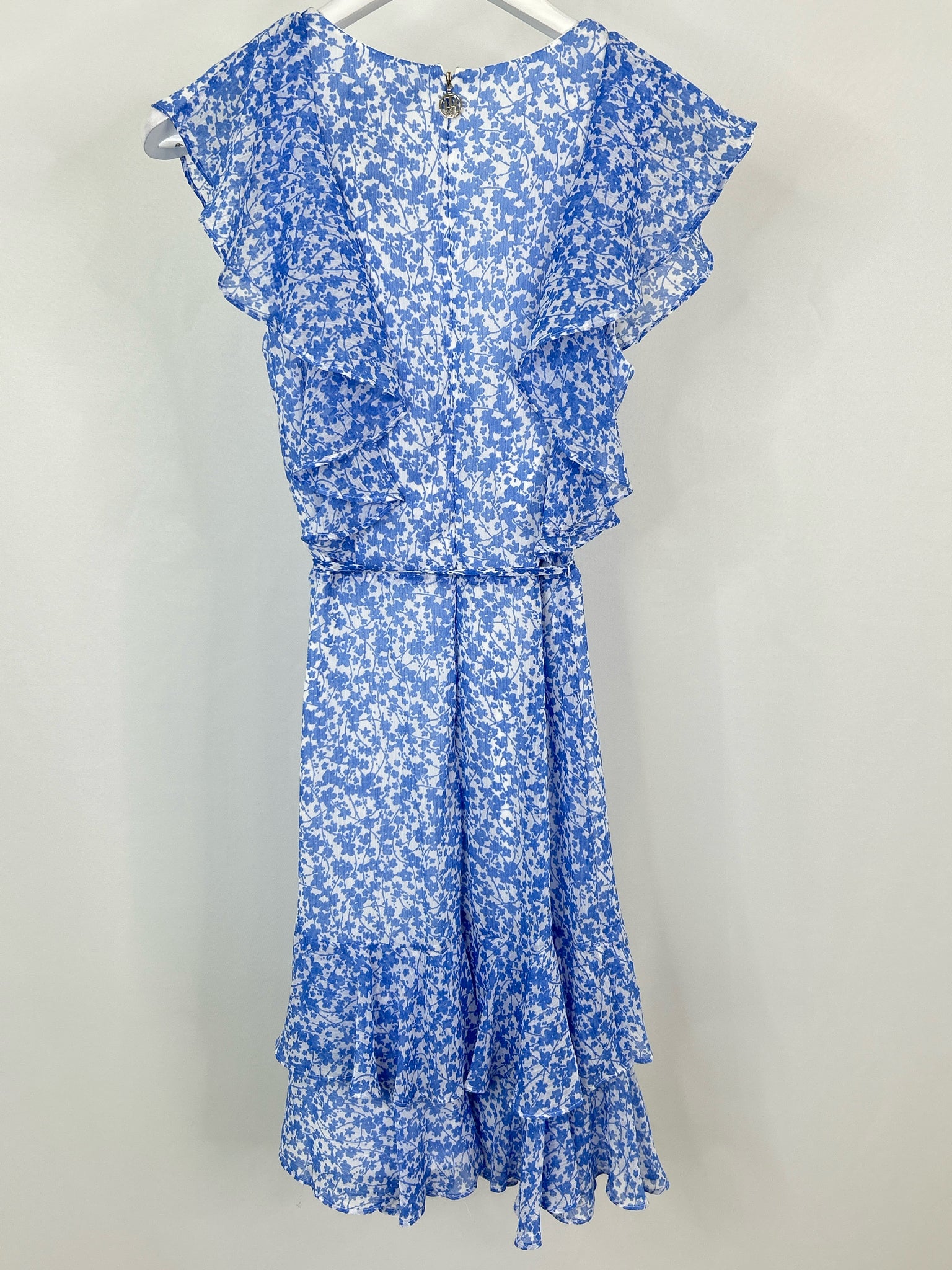 TOMMY HILFIGER Size 4 Blue floral Women Dress