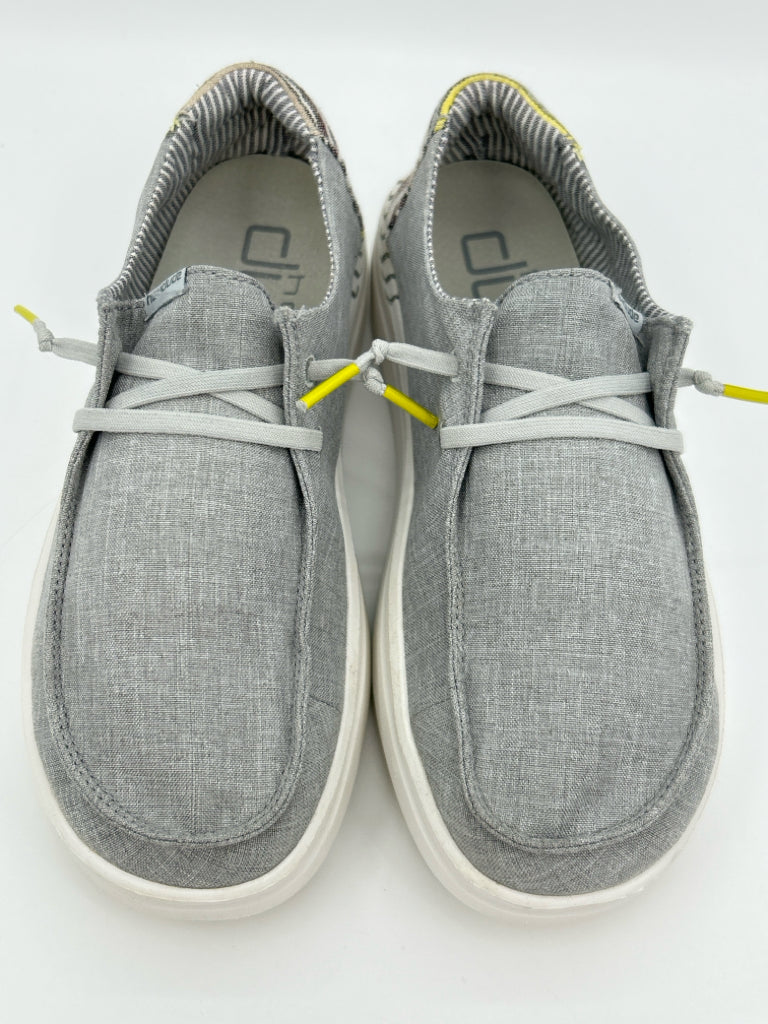 Hey Dude Size 6 light grey Women's Shoes