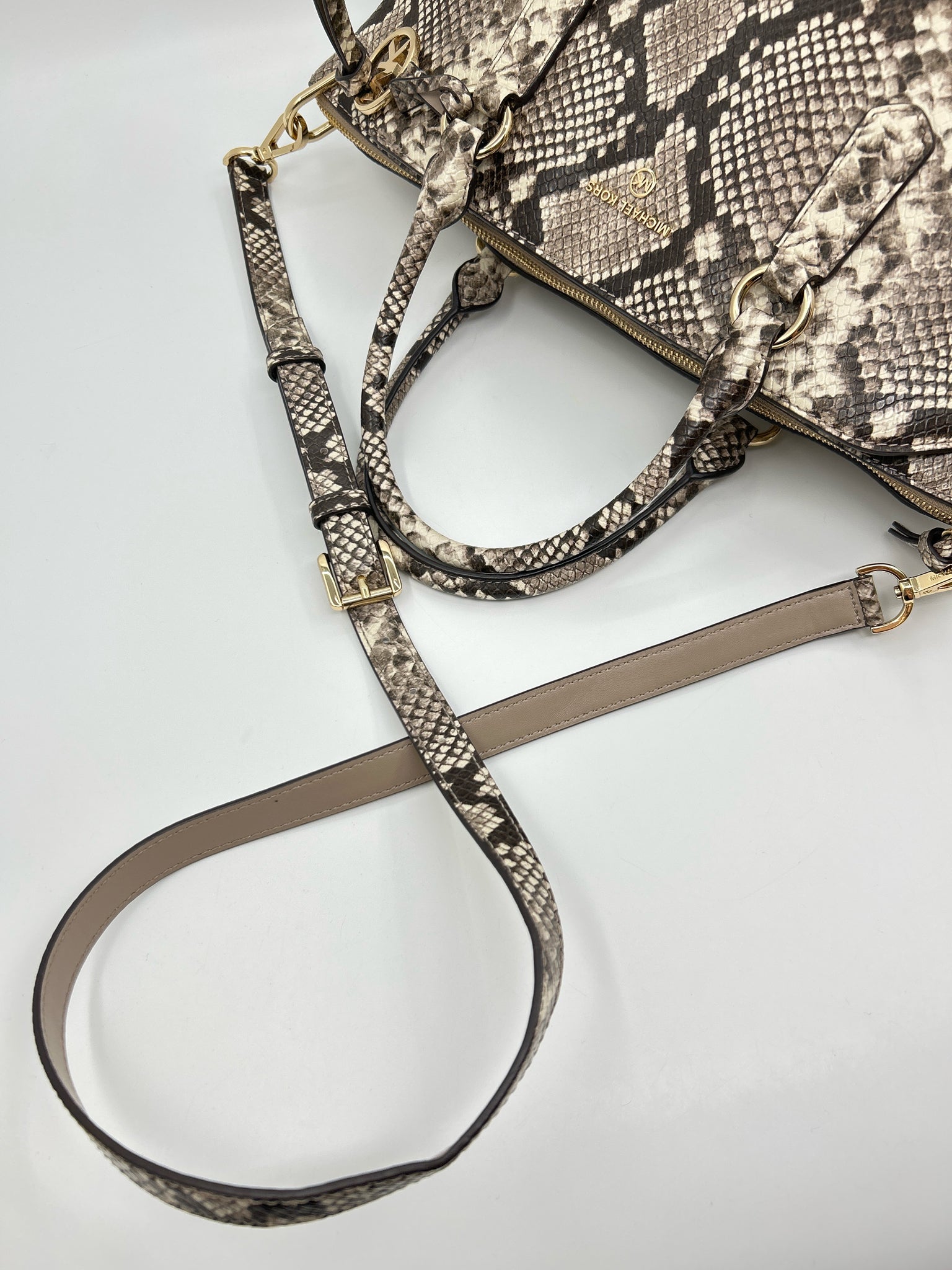 MICHAEL KORS Taupe and black Women Purse