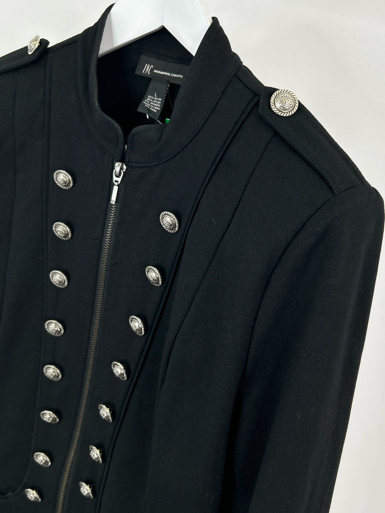 INC Size L Black Women Jacket