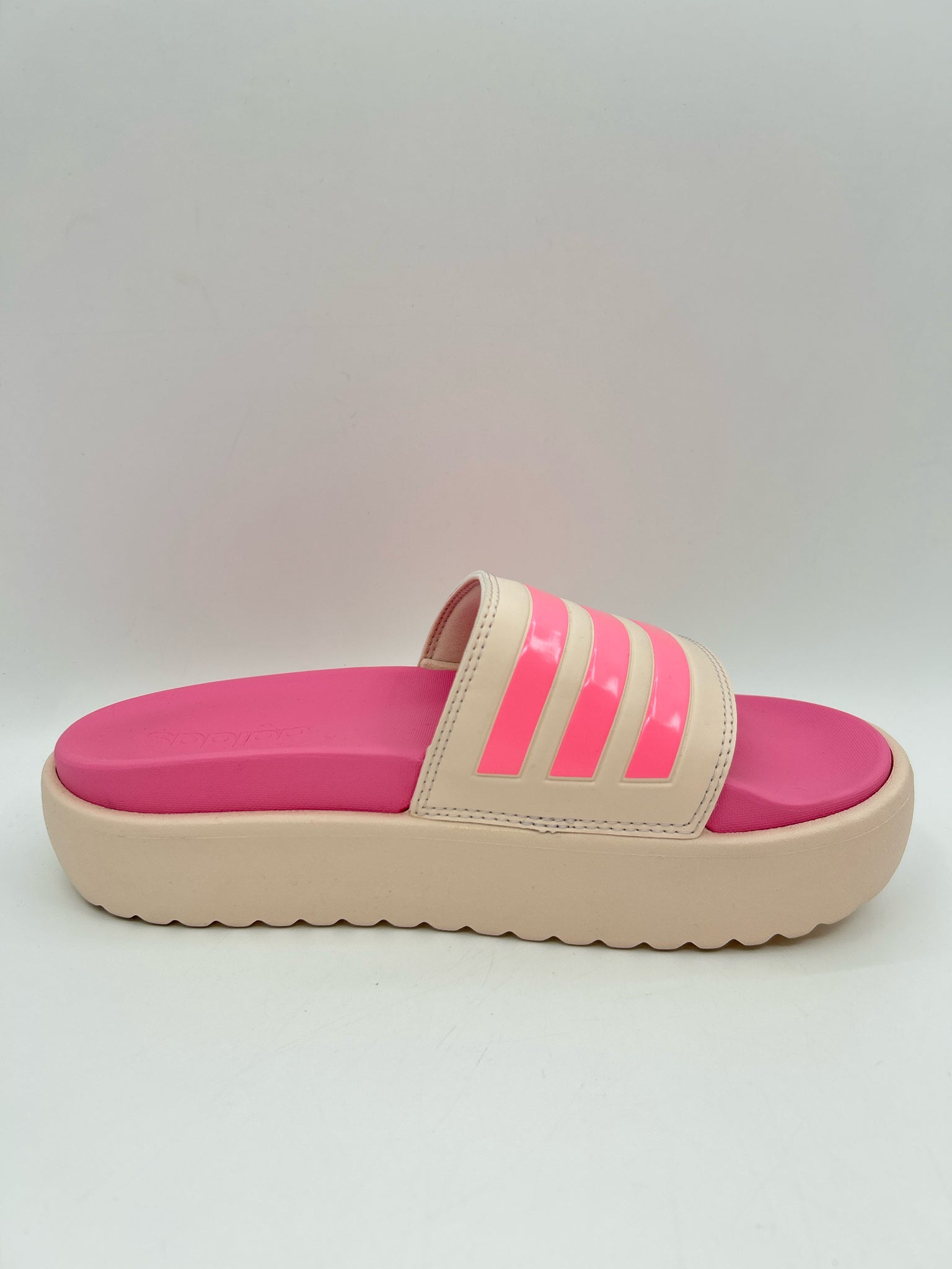 ADIDAS Size 7 PINK AND BEIGE Women Sandal