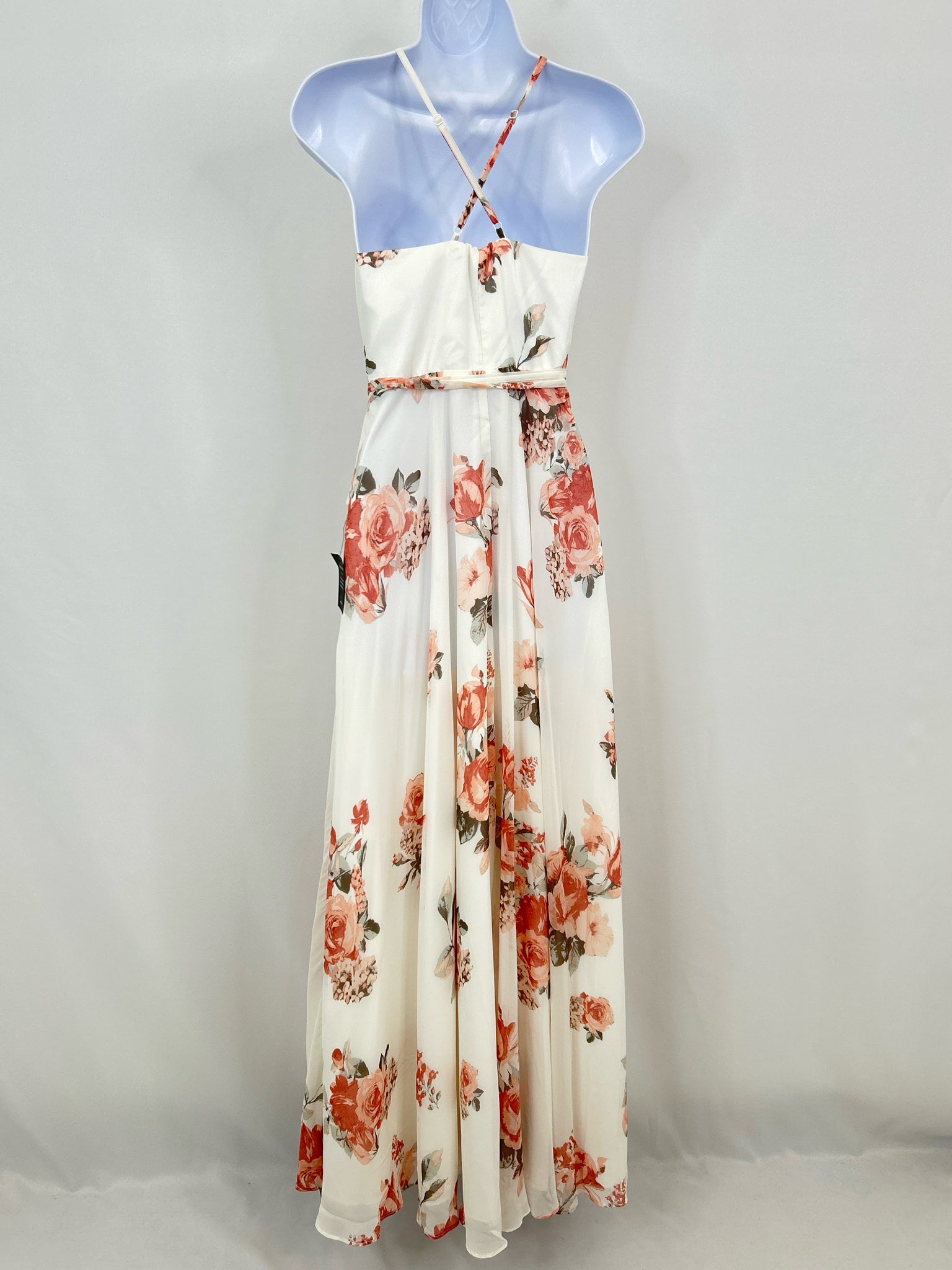 Lulus Size M White Floral Women Dress