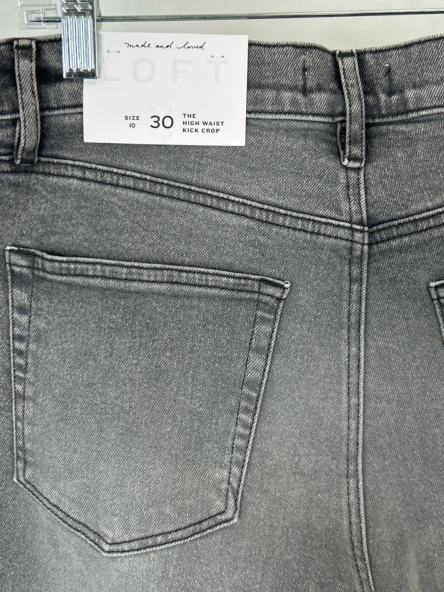 LOFT Size 10 GREY DENIM Women jeans