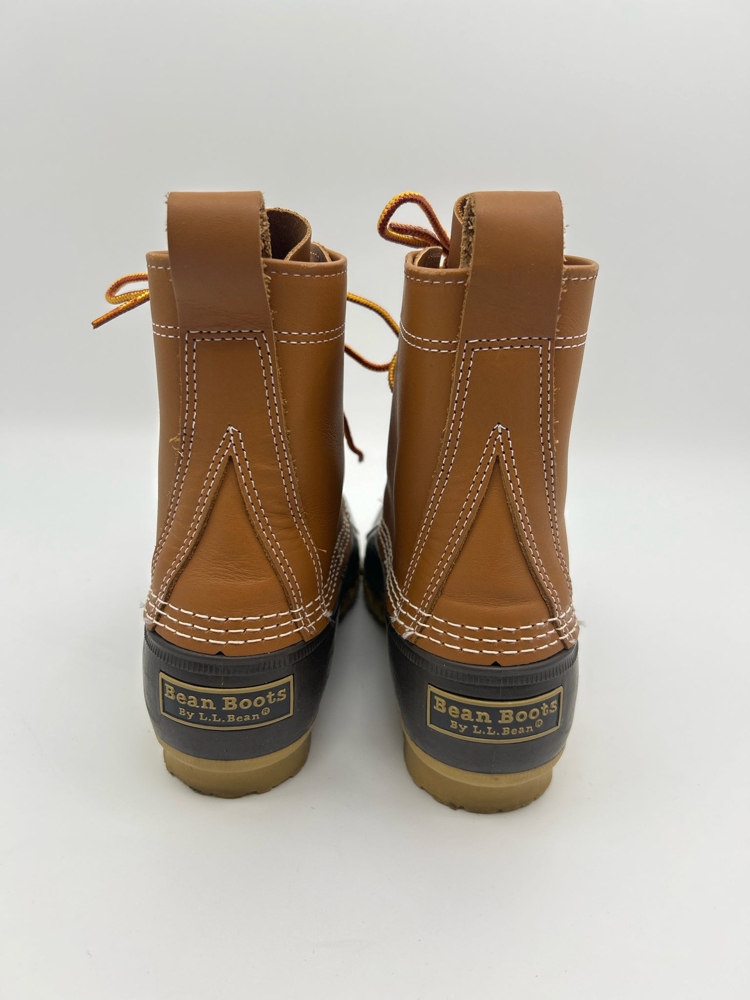 LL BEAN Size 7M TAN AND BROWN Women Boots
