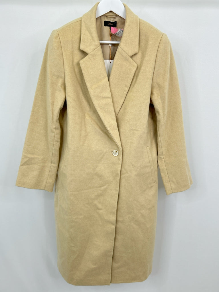 QUINCE Women Size L Camel Coat