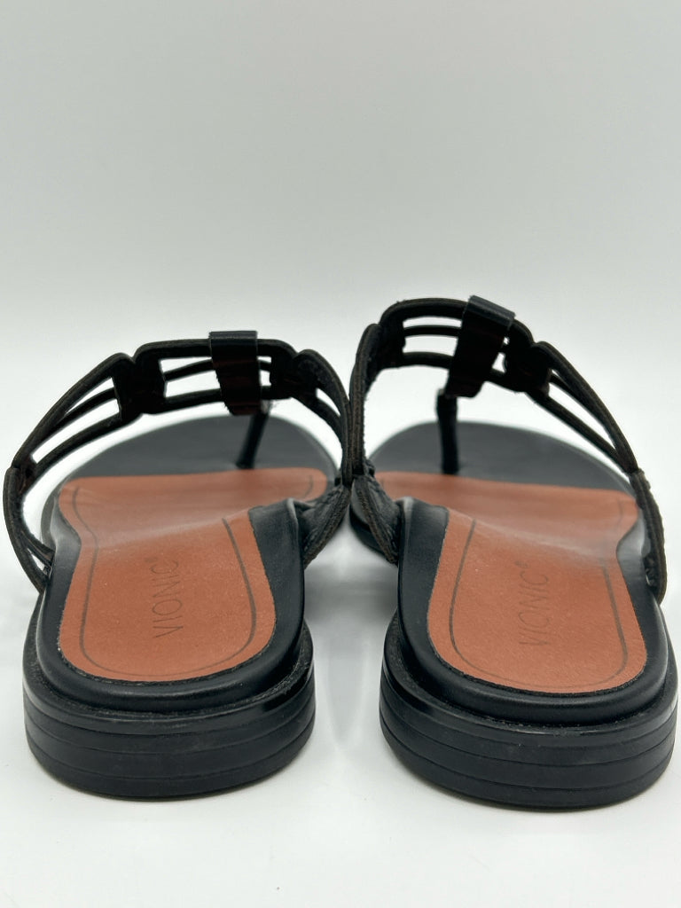 VIONIC Size 7 Black Women's Sandal