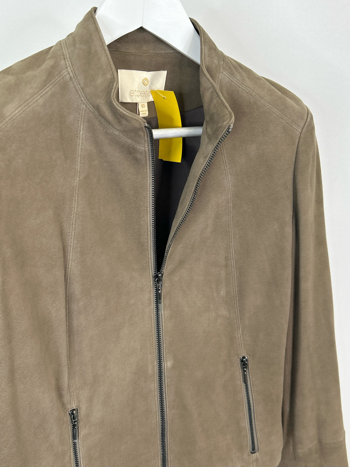 ETCETERA Size 10 Taupe Women Jacket