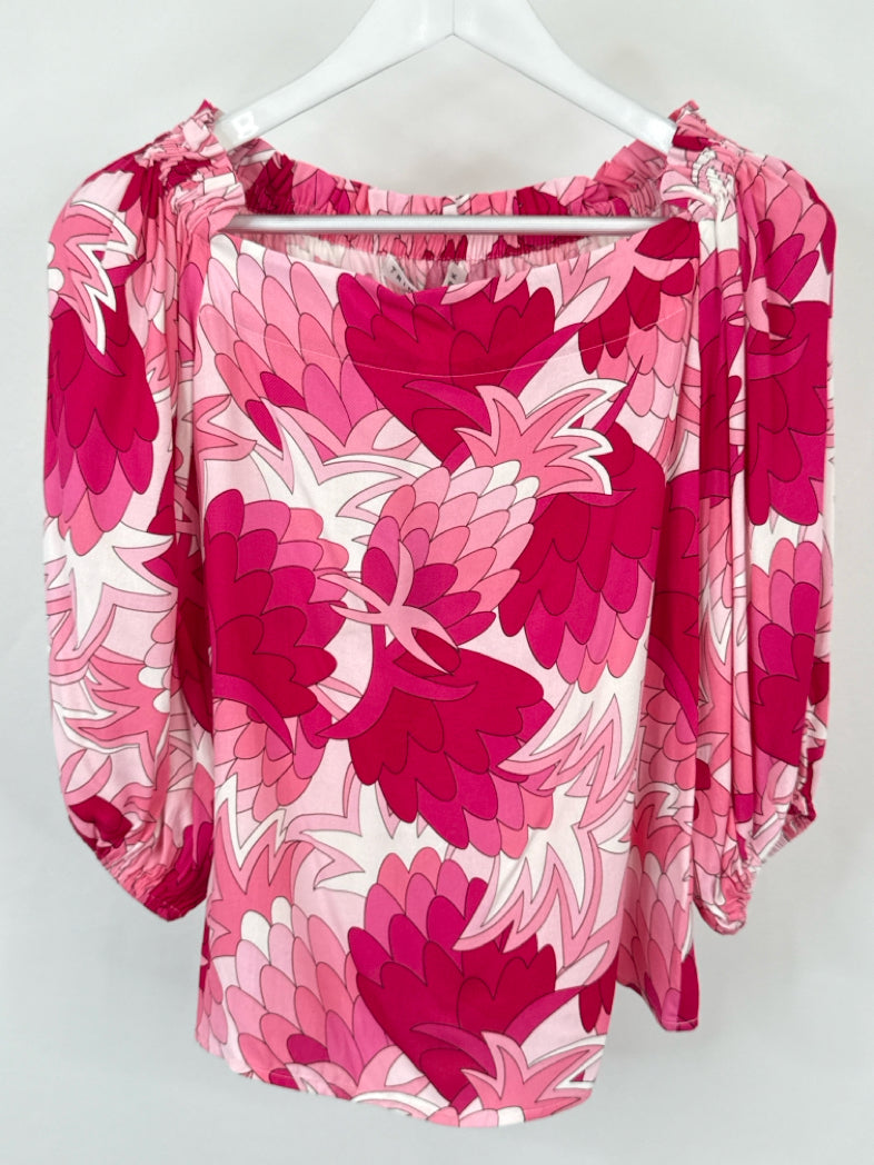 TRINA TURK NWT Size XS Pink floral Women Top