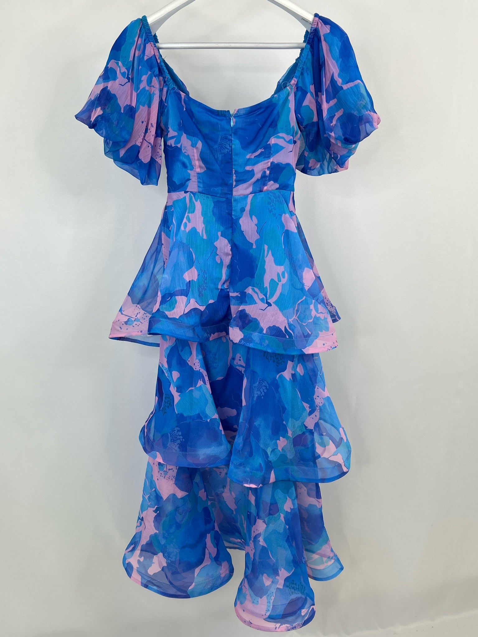 All About May Size 4 Blue & Pink Women Dress