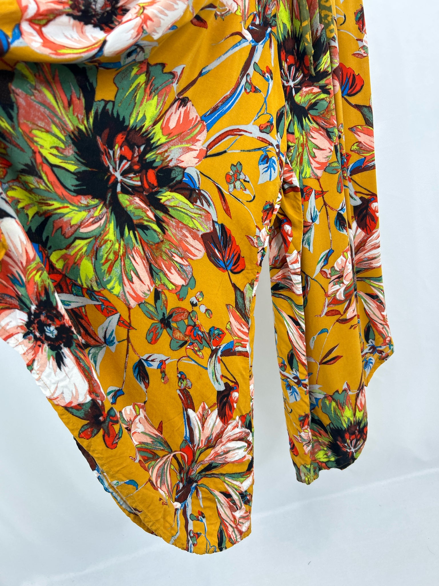 MSK Size M mustard print Women Jumpsuit