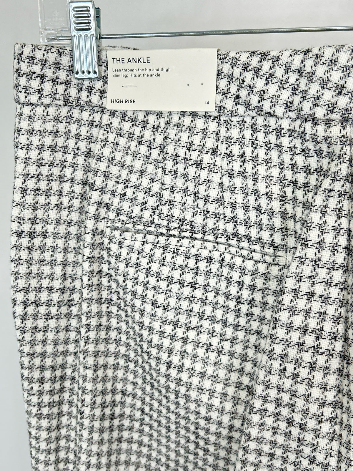 ANN TAYLOR Size 14 white & grey Women Pants