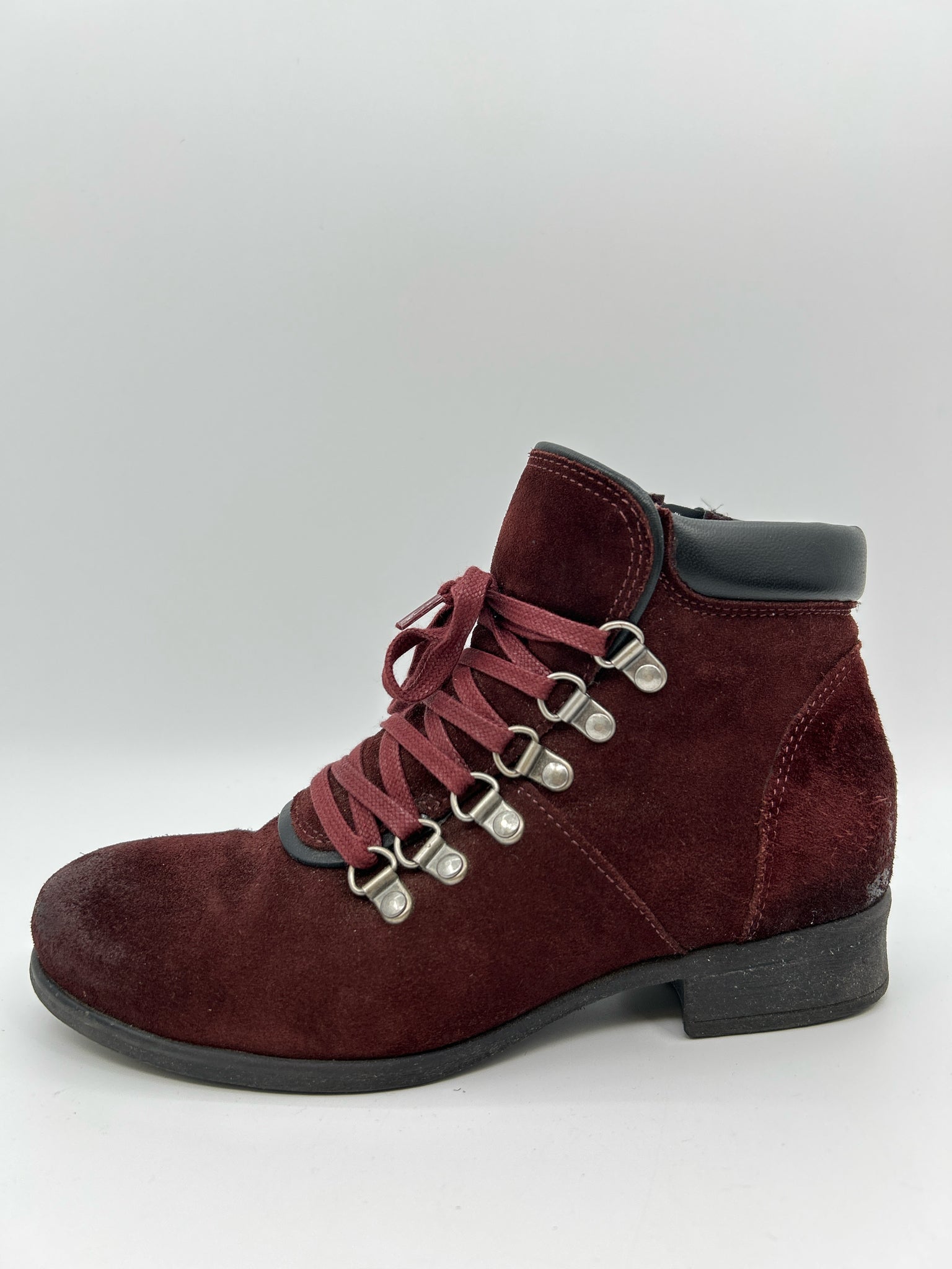 MIZ MOOZ Size 37 Burgundy Women Booties