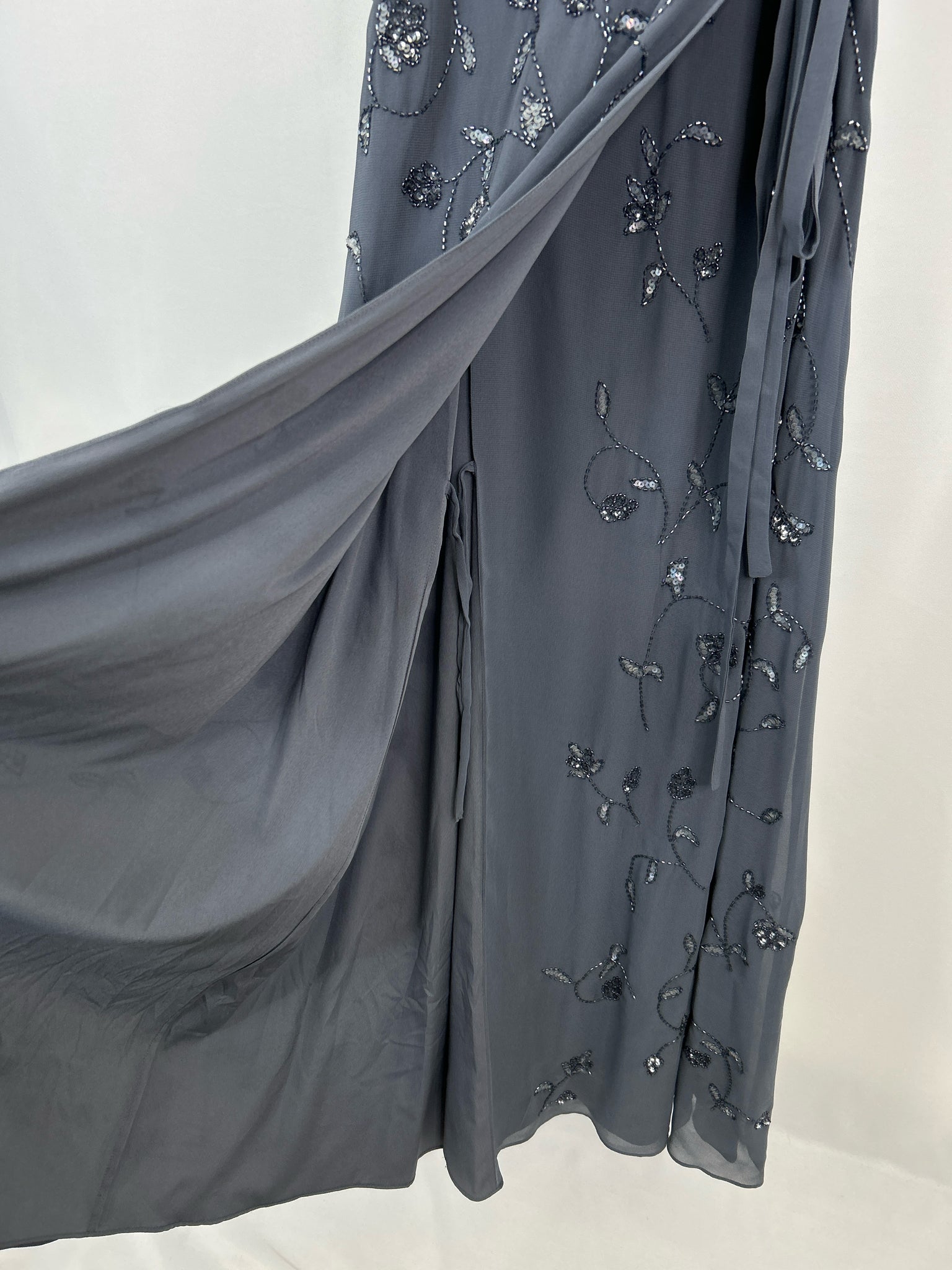 BHLDN Size 8 Blue Grey Women Dress