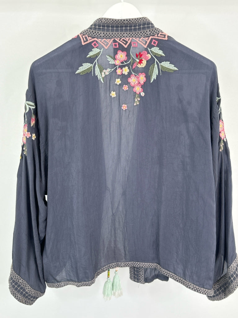 JOHNNY WAS Size M Grey Women's Kimono