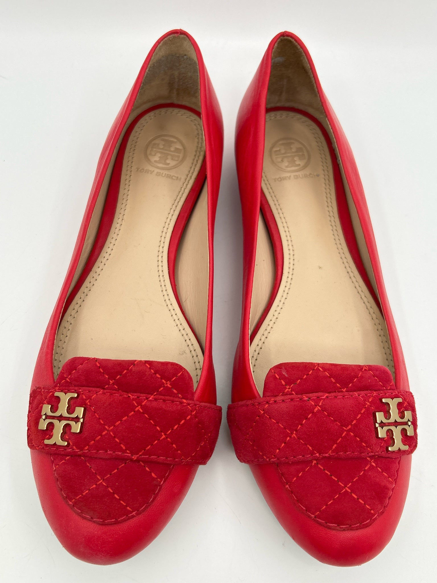 TORY BURCH Size 8.5M Red Women Flats