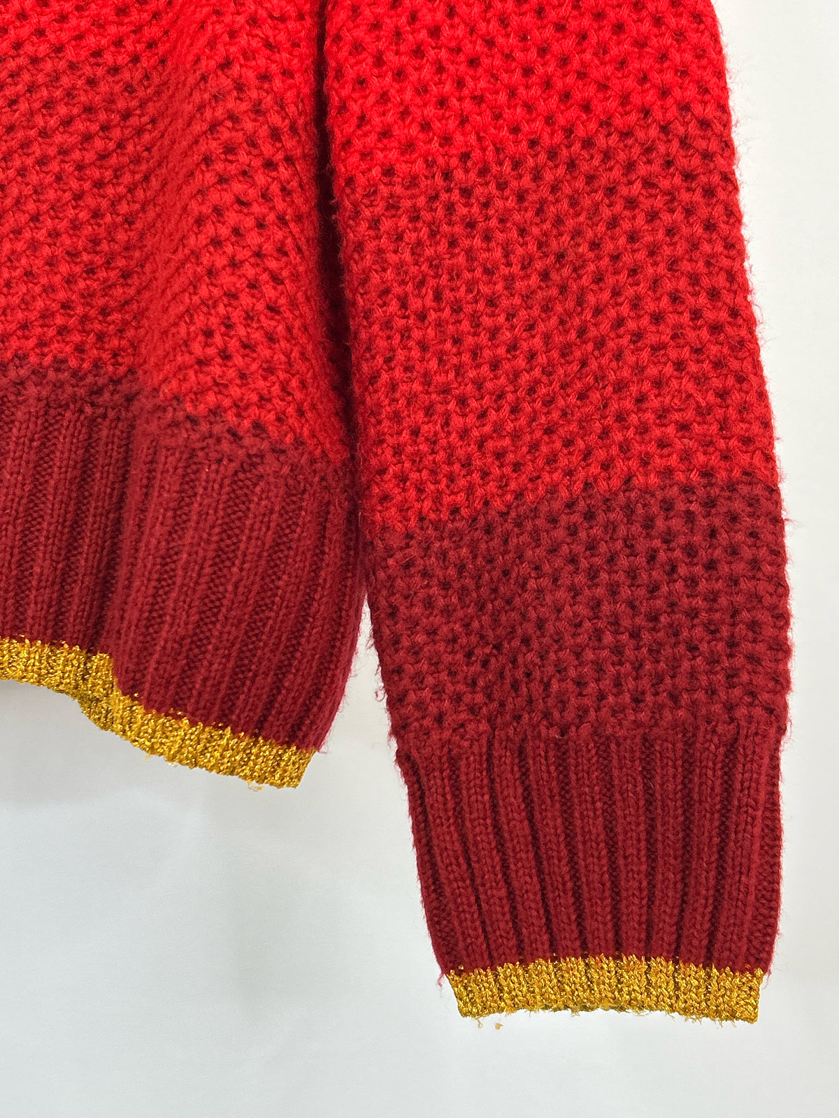 FARM RIO Size XS Red Striped Women Sweater