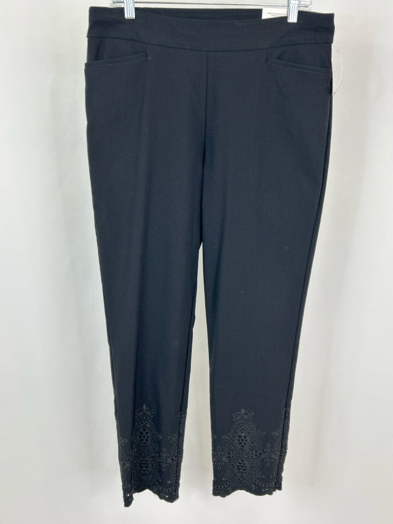 CHICO'S Size 12 Black Women's Pants
